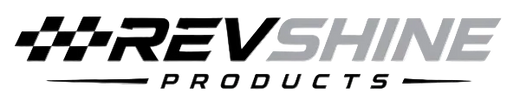 REVSHINE PRODUCTS logo in black and gray on a white background.