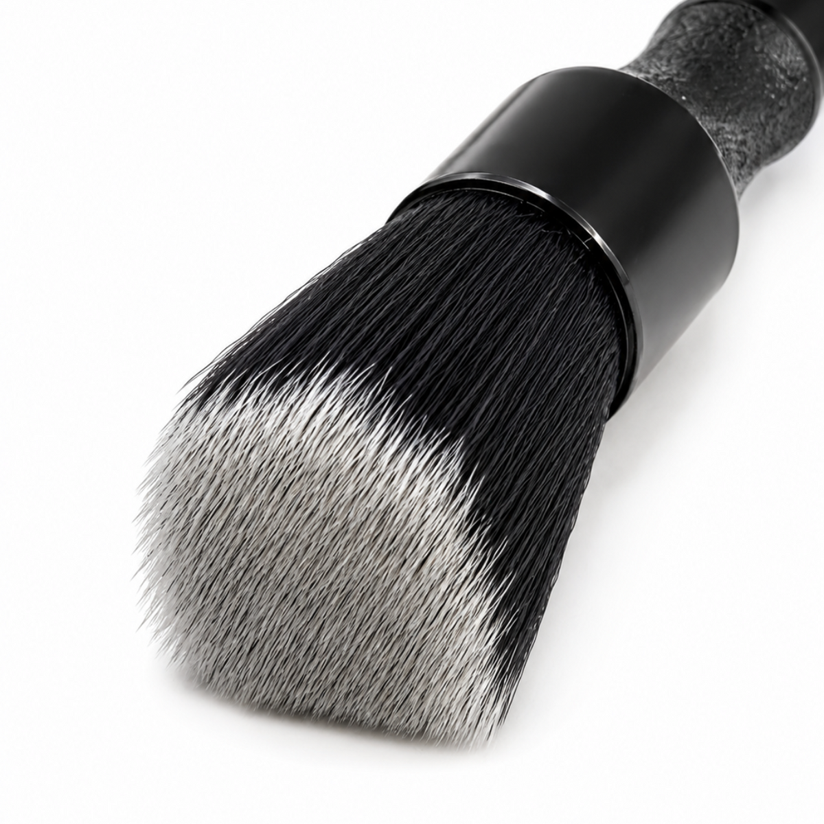 RevShine Products detailing brush with synthetic bristles and ergonomic handle for car cleaning and detailing tasks.