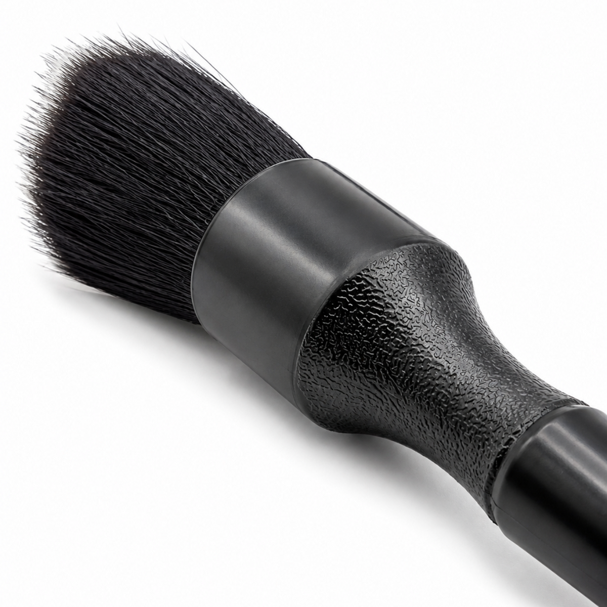 RevShine Products detailing brush with soft bristles for cleaning car interiors and exterior surfaces.