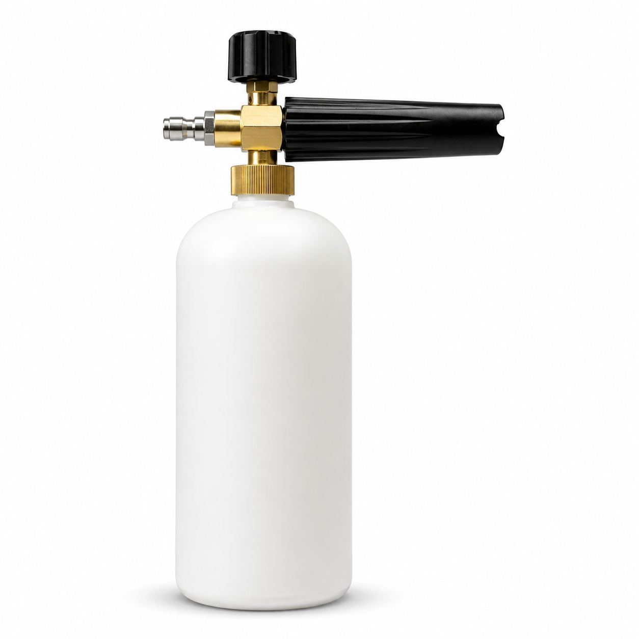 RevShine adjustable foam cannon for car washing, featuring a durable plastic build and adjustable spray nozzle for thick foam